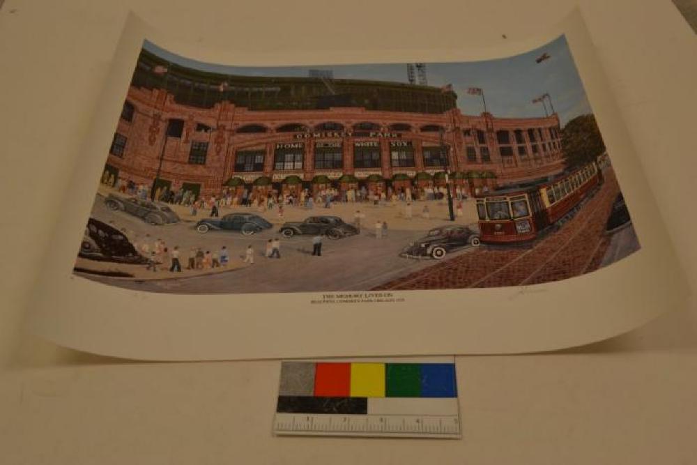 Comiskey Park Chicago 1939 "The Memory Lives On" Jim Annis Signed lithograph 