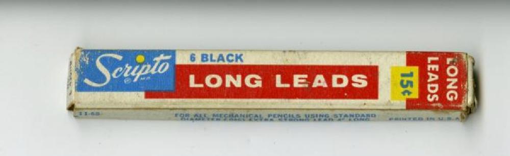 Lead, Pencil