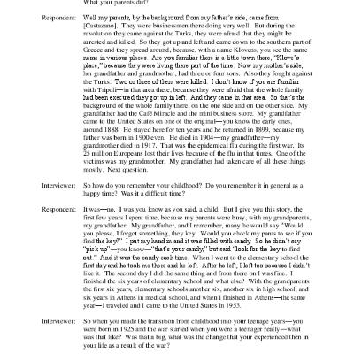 Oral History