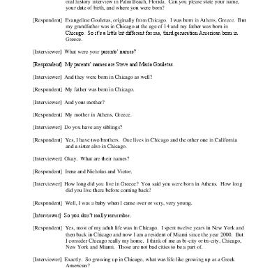 Oral History