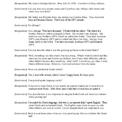 Oral History
