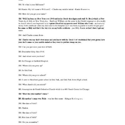 Oral History