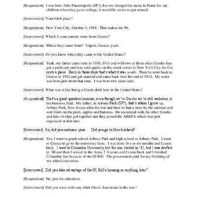 Oral History